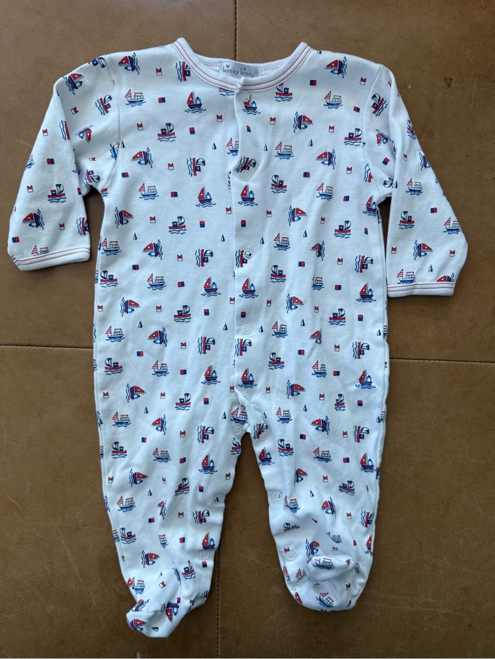 Kissy Kissy Pima Cotton Footie 3-6M